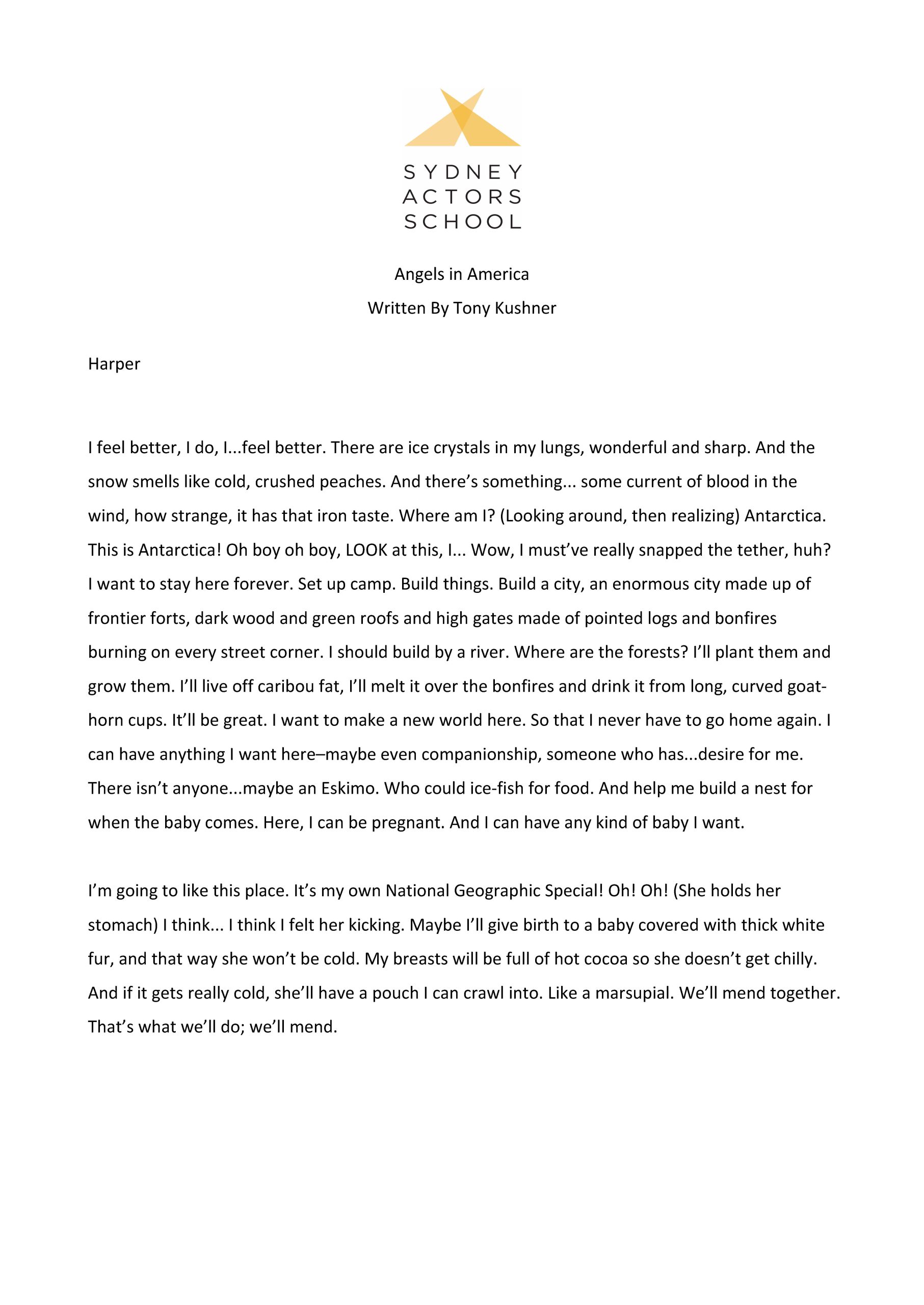 Angels In America - Harper