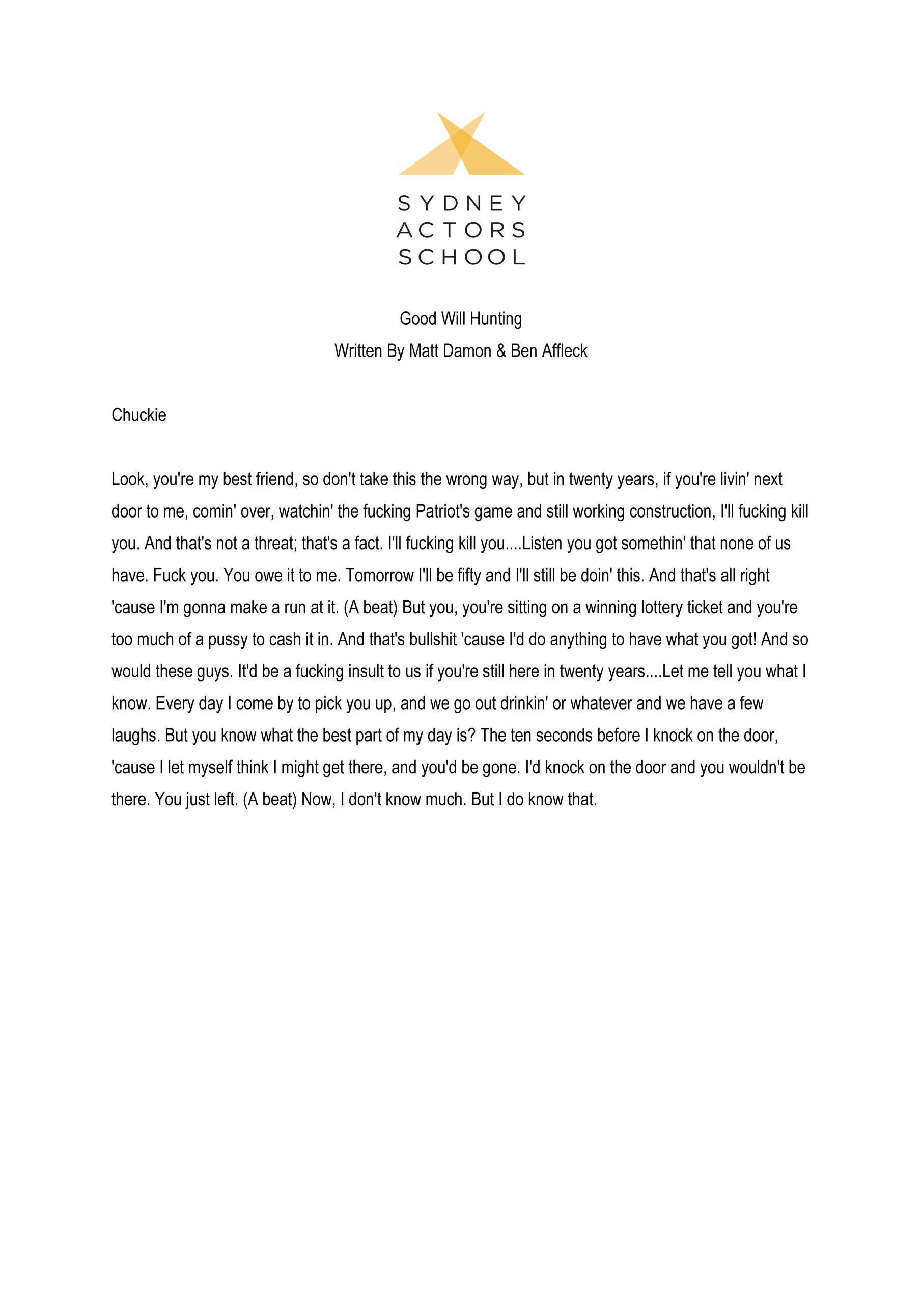 Good Will Hunting - Chuckie